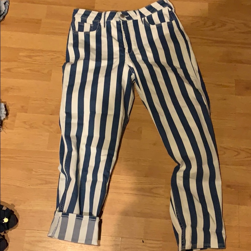 Striped jeans
